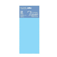 MillBrook Papier de soie, Bleu pâle, 10 feuilles par paquet, caisse de 12 (93006)-Papier de soie