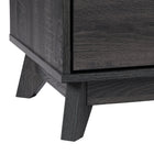 CorLiving THW-540-B Hollywood Meuble TV gris foncé avec tiroirs pour téléviseurs jusqu'à 55"-Peut supporter une télévision de 55 pouces