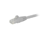 StarTech.com - Câble de raccordement Ethernet Cat6 avec connecteurs antiaccrochements RJ-45, 12 pi, blanc (N6PATCH12WH)-Gaine en PVC blanc pour vos connexions en codes de couleur