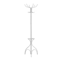 Monarch Specialties - 2030 Patere Avec Soutien Parapluie - Metal Blanc-Portemanteau