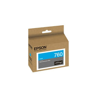 Epson - T760 Cartouche d'encre - Capacité standard - Cyan-Encres Epson UltraChrome HD 9 couleurs pour la clarté, la densité et la vivacité photographiques