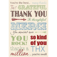 Millbrook Studios – Cartes de souhaits et enveloppes, You’re The Best, 5 3/8 x 7 3/4 po, 18/paquet (06800)-Imprimé sur du papier cartonné non couché