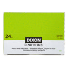 Dixon - Gomme à effacer biseautée Pink-N-Ink - grande - Paquet de 24-Gomme à effacer biseautée