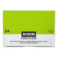 Dixon - Gomme à effacer biseautée Pink-N-Ink - grande - Paquet de 24-Gomme à effacer biseautée