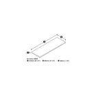 Pro-Linea – Pont, blanc-Construction de 1,5 po de calibre commercial avec surfaces au fini en mélamine résistant aux égratignures, aux taches et à l’usure.