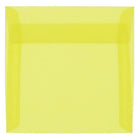 JAM Paper Enveloppes translucides, 6,5 x 6,5 po, jaune primaire, 50/paquet-Enveloppes en papier translucide jaune primaire