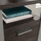 Sauder - La Collection Rock Glen Bureau - Finition Blade Walnut-etagere ouverte pour ranger des livres, un agenda et bien plus.