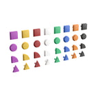 Flash Furniture - Ensemble de formes multicolores de 256 pieces Bright Beginnings qualite commerciale pour systeme mural STEAM-Associez avec d'autres ensembles d'accessoires pour encore plus de plaisir,