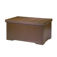 Boîte de rangement pour terrasse TRINITY EcoStorage™ de 265 L (70 gal. US) - brun expresso (THBBR-3108)-Brun ambré