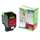 fuzion - Lexmark (70C1HM0) Cartouche De Toner Compatible - Rendement Haut - Magenta-Couleur d'encre: Magenta