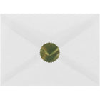 JAM Paper - Circle Label Wafer Seals avec bords dentelés - 1,5 po de diamètre - Or - Paquet de 100- Couleur : Or, Expédiez avec style ou utilisez un code couleur pour rester organisé avec des sceaux autocollants colorés