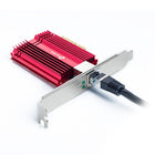Adaptateur PCIe 10 Gigabit TP-Link TX401 avec support à profil bas et câble CAT6A-Câble Ethernet CAT6A - Pour maximiser les performances du TX401, un câble Ethernet CAT6A de 1,5 m est inclus — évalué pour jusqu'à 10 Gbit / s, tandis qu'un câble standard n'est évalué que pour 1 Gbit / s.