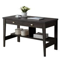 CorLiving – WFP-280-D Bureau Folio à deux tiroirs, noir espresso-Fini similibois noir espresso