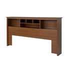 PrepacMC – Tête de lit bibliothèque pour un très grand lit, 81 1/2 po, cerise-Fini cerise, composite de bois stratifié et MDF pour plus de durabilité