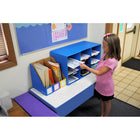 Bankers Box® - Casier de rangement pour la salle de classe, 9 compartiments, bleu-Étiquetage et identification des dossiers faciles