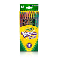 Crayola Crayons de couleur Twistables - 3 paquets de 18 crayons-Ne nécessitent pas d'épluchage ni d'aiguisage