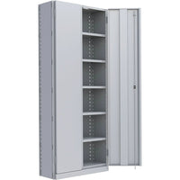 Metalware – Étagère enclenchable RK855, 7 tablettes, 36 x 12 x 76 (po), gris pâle-Système de tablettes ajustables offrant un espace de rangement solide, mais économique qui convient à vos besoins