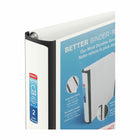 Staples - Reliure Better Binder, 2 po, blanc-Grâce à la fenêtre transparente, ces reliures sont de bonnes reliures de présentation