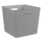 Curver - Panier cube tressé - 11 po - Gris-Capacité : 18L