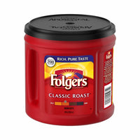 Folgers - Café moulu - torréfaction traditionnelle - 816 g-Café à torréfaction moyenne au goût riche et équilibré.