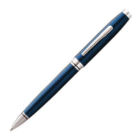 A.T. Cross - Stylo à bille à laque bleue Coventry - pointe moyenne - encore noire-Stylo à bille à encre noire
