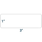 SPC - Étiquette Adhésive Perforée à Tansfert Thermique - 3 po x 1 po - Mandrin de 7,6 cm - Blanc - Paquet de 2500-Étiquettes sensibles à la pression recommandées pour les étiquettes d'expédition et les étiquettes d'identification des produits