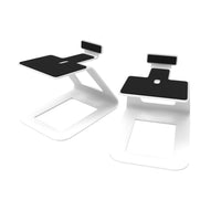 Kanto SE6 Supports de haut-parleur de bureau surélevés pour haut-parleurs grands - Blanc-Conçu pour YU6 ou d'autres haut-parleurs grands