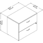 Classeur latéral Studio C de Bush Business Furniture, blanc (SCF136WHSU)-Fabriqué aux États-Unis à partir de composants américains et importés