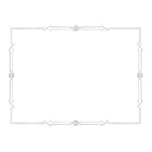 Certificats de poids premium St. James, motif Gatsby, feuille d'argent, blanc, paquet de 15-Certificats blancs premium de 65 lb