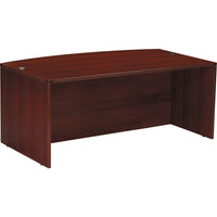 Office Star - Coquille de bureau à devant arqué, 72 po, de la collection Napa,-Avec dessus et panneaux d'extrémité de 1 po, et panneaux de modestie de 5/8 po