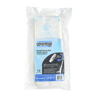 Advantage - Les sacs d'aspirateur 4041 sont conçus pour les aspirateurs verticaux Panasonic equipes de sacs U, U3 et U6-Advantage 4041 vacuum bags are desing to fit Panasonic Upright vacuums using U, U3 and U6 bags.