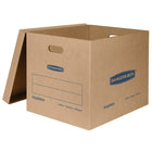 Bankers Box - Boîtes De Déménagement Smoothmove Classiques - Grande - 17 po L x 17 po l x 21 po H - Paquet de 5-Configuration facile, aucun ruban adhésif requis pour l'assemblage de la boîte
