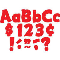 Enseignant Created Resources 4" Pack Combo de Lettres Funtastic Rouges, 624 Pack-Utilisez ces lettres pour créer des tableaux d'affichage, des centres de classe, des panneaux, des bannières et d'autres présentoirs !