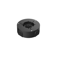 Lorex - Boîte de jonction ronde pour l’extérieur Lorex pour caméras à support à trois vis-Percez un trou directement sous la boîte de jonction et faites passer les câbles dans le mur sans avoir à les exposer à l’extérieur
