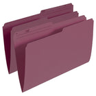 Staples Chemises de classement de couleur, format légal, 8 1/2 po x 14 po, bourgogne, paquet de 100-Créez des codes couleur pour un accès facile à vos dossiers