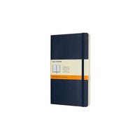 Moleskine – Carnet, ligné, grand format, bleu saphir, couverture souple-Ligné, grand format 5 po x 8,25 po