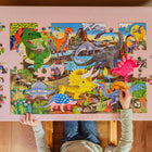eeBoo - Puzzle Terre des dinosaures - 100 pièces-Les puzzles sont une merveilleuse activité pour les jeunes enfants car ils requièrent une observation attentive, un raisonnement spatial et de la patience.  L'assemblage d'un puzzle permet de se familiariser avec la reconnaissance des motifs, des formes et des couleurs. Les enfants sont mis au défi par la tâche et gagnent en confiance une fois le puzzle terminé !