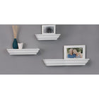 Nexxt – Tablettes murales Madison, ensemble de 3, profondeur de 4,75 po, longueur de 12, 16 et 24 po, blanc-Capacité de mesure et de poids: une petite étagère flottante mesure 12 "L x 4,75" W x 3 "H, l'étagère moyenne mesure 16" L x 4,75 "W x 3" H et la grande mesure 24 "L x 4,75" W x 3 "H. chaque étagère murale peut contenir jusqu'à 5 lb, 8 lb et 10 lb respectivement. Soyez confiant en plaçant des articles avec un peu plus de poids sur chaque étagère