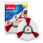 Vileda Recharge EasyWring Power-Recharge en microfibre conçue pour le nettoyage en profondeur éliminant  des bactéries avec seulement de l'eau