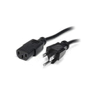 StarTech Câble dâââ€š¬ââ€ž¢alimentation de calibre 14 AWG pour ordinateur, NEMA 5, 15P à C13, 10 pi-La conception des câbles de calibre 14 AWG assure une capacité de distribution de puissance maximale