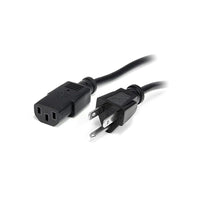StarTech Câble dâââ€š¬ââ€ž¢alimentation de calibre 14 AWG pour ordinateur, NEMA 5, 15P à C13, 10 pi-La conception des câbles de calibre 14 AWG assure une capacité de distribution de puissance maximale