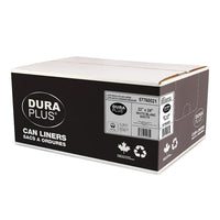 DuraPlus - Sacs à ordures - LLDPE - 23 po x 24 po - Régulier - Blanc - Paquet de 500 -Résistance : Régulier