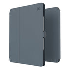 Speck - Coque Balance Foilio avec Microban pour iPad Pro 12.9" (2018-2022) - Gris orageux/Charcoal-Le fermoir de verrouillage garantit que la couverture reste bien fermée