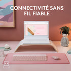 Logitech - MK470 Ensemble clavier et souris sans fil ultra-fin - Rose-Découvrez une gamme complète de possibilités et adaptez ce combo à vos besoins, configurez et attribuez des raccourcis aux 12 touches FN personnalisables avec le logiciel Logi Options+
