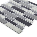 CTG Brands Multi Square Tile, 10" x 10", Grey, 6 Pack-Carreaux de qualité supérieure: les carreaux de dosseret mural à peler et coller sont faits de plastique PVC de haute qualité, durable et écologique, résistant à l'eau et à la moisissure qui ne jaunit jamais avec le temps