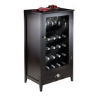 Winsome – Armoire à vin avec tablette modulaire Bordeaux, 20 bouteilles-Dimensions globales de 22 larg. x 16 prof. x 40 haut. (po) Créez un système de rangement à vin avec d’autres unités modulaires.