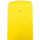  JAM Paper - Enveloppes Colourées pour catalogue à extrémité ouverte - 10 x 13 - avec fermeture à fermoir - jaune recyclé - paquet de 10-Couleur : enveloppe jaune.