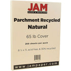 JAM Paper Papier couverture cartonné recyclé parchemin, 8 1/2 x 11 po, naturel, 250 feuilles/rame-Parchemin naturel
