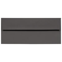 JAM Paper Enveloppes format invitation avec fermeture gommée, 4 1/8 x 9 1/2 po, gris foncé, 1000/paquet-Gris foncé
