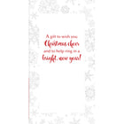 Rosedale Gold - Cartes de souhaits/Enveloppe - Joyeux Noël - 4 po x 7-3/4 po - paquet de 6-Avec fini scintillant et métallique